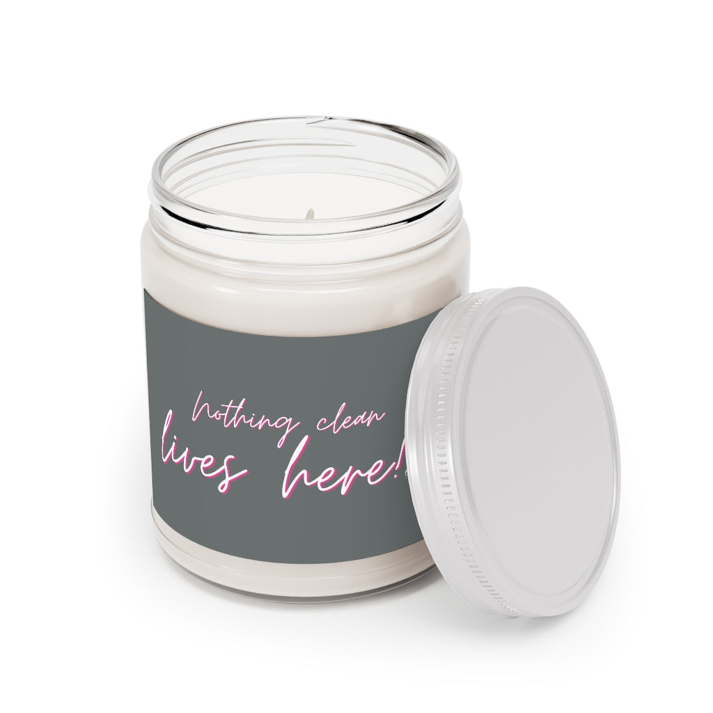 Nothing Clean Lives Here Scented Candles, 9oz