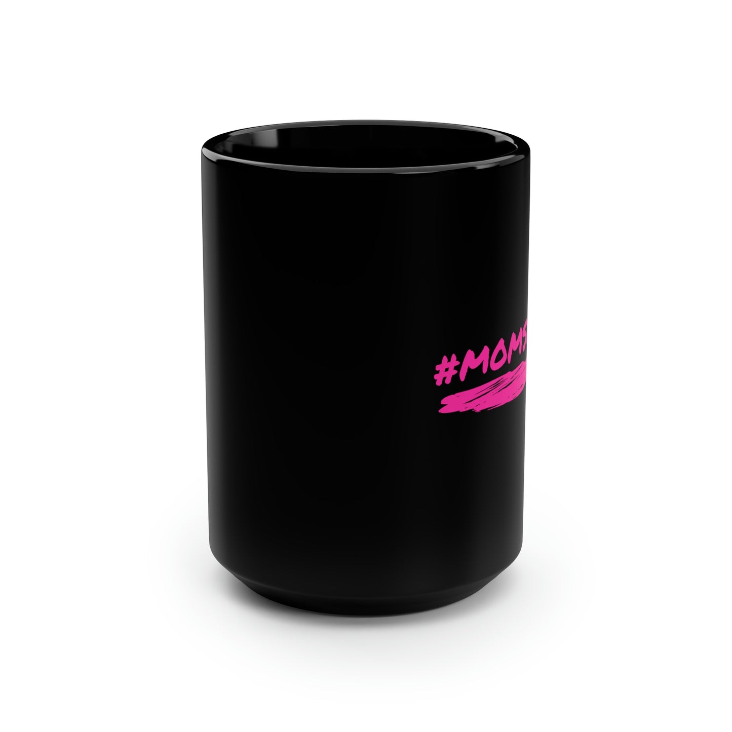 #Momsquad Black Mug, 15oz