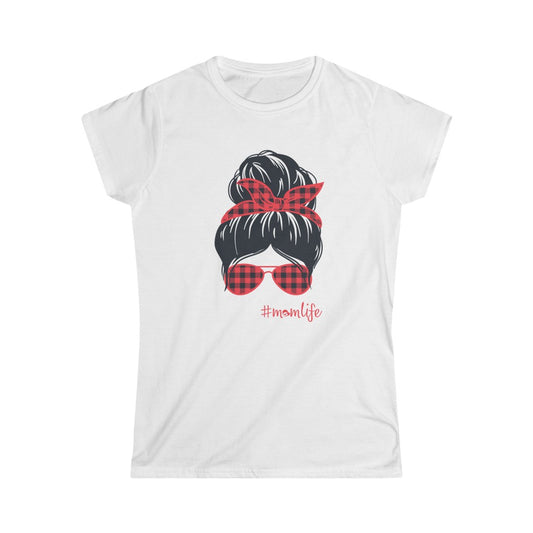 Messy Bun #momlife Softstyle Tee