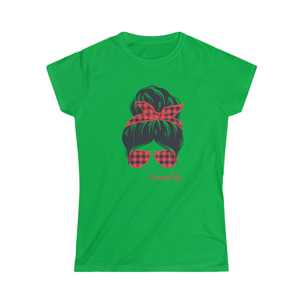 Messy Bun #momlife Softstyle Tee
