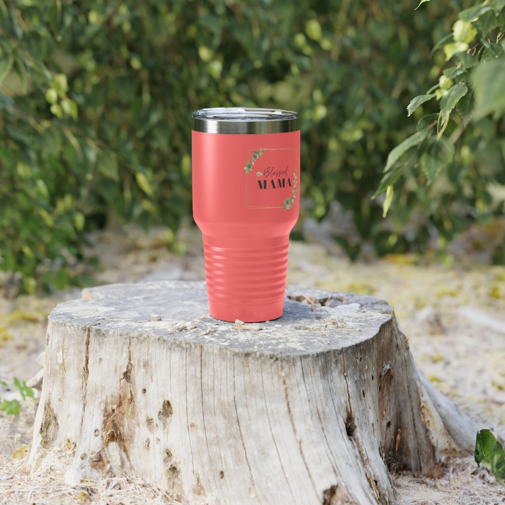 Blessed Mama Ringneck Tumbler, 30oz