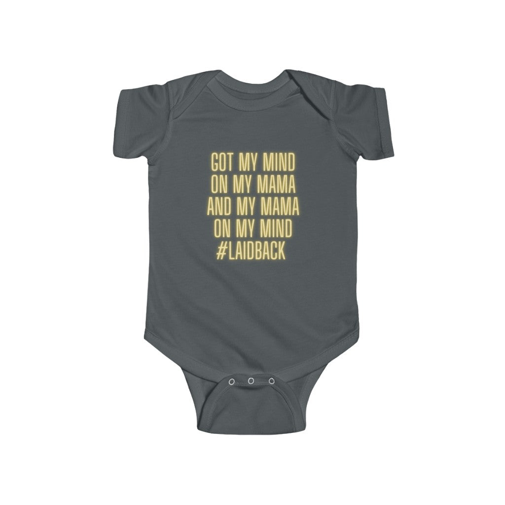 Got my mind on my Mama Infant Fine Jersey Bodysuit