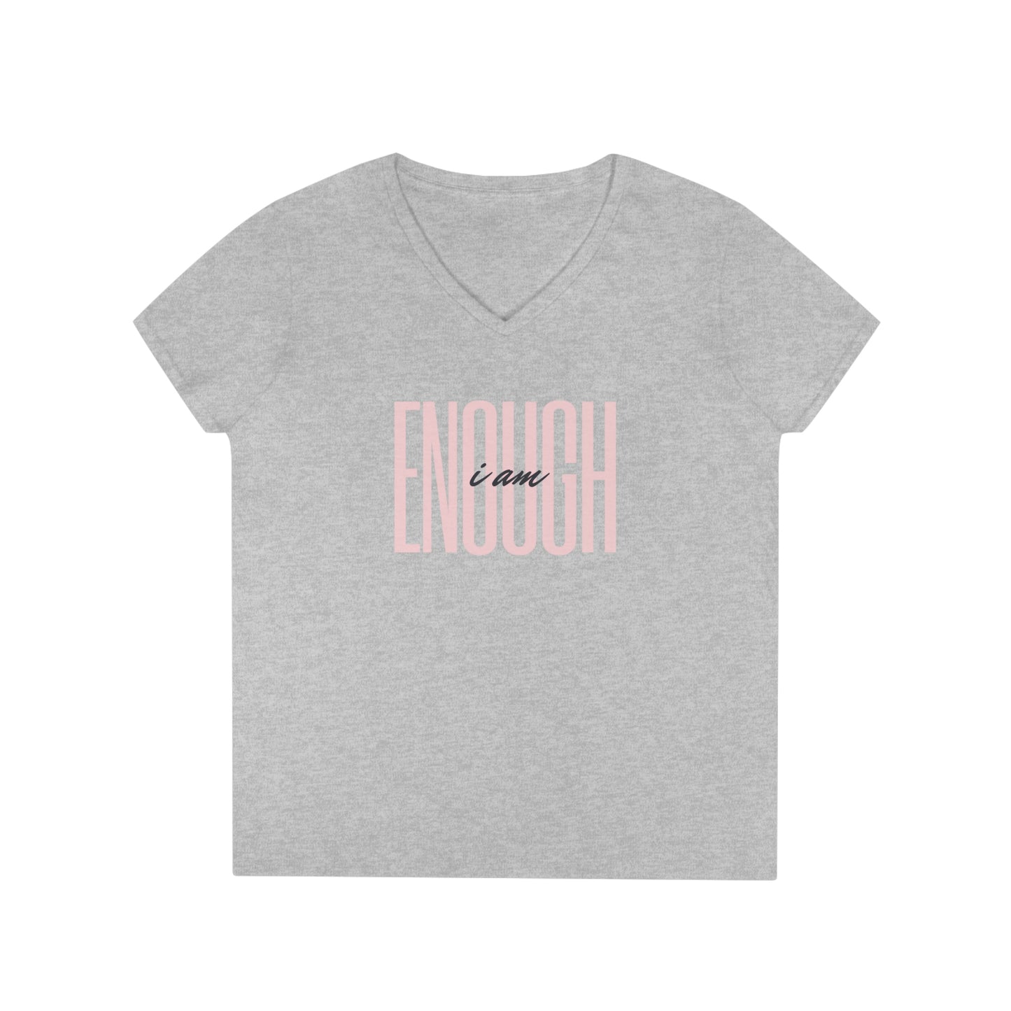 I am Enough. V-Neck T-Shirt