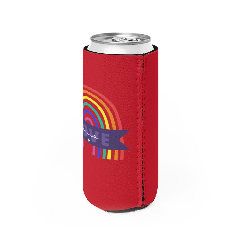 Love Wins Slim Can Cooler