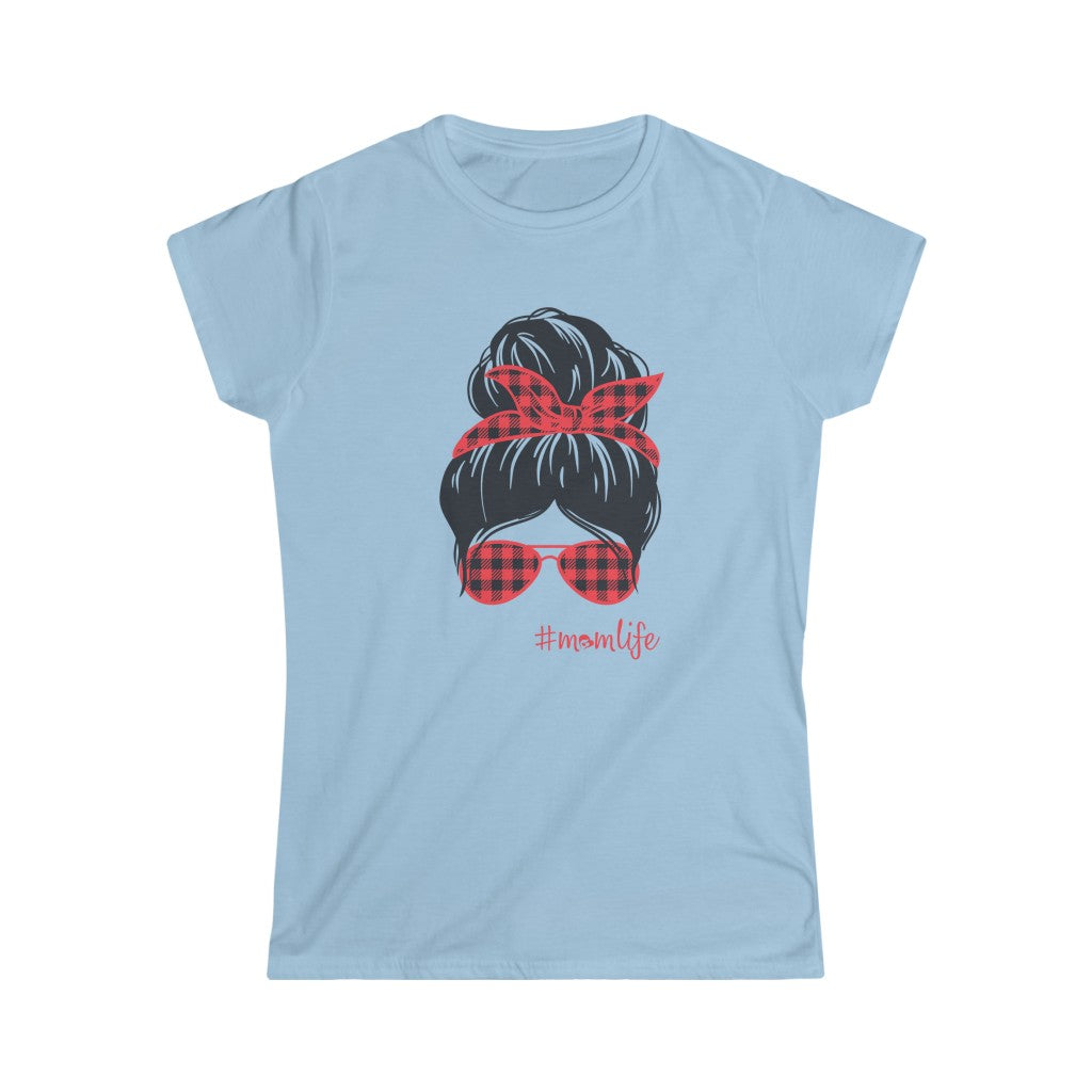 Messy Bun #momlife Softstyle Tee