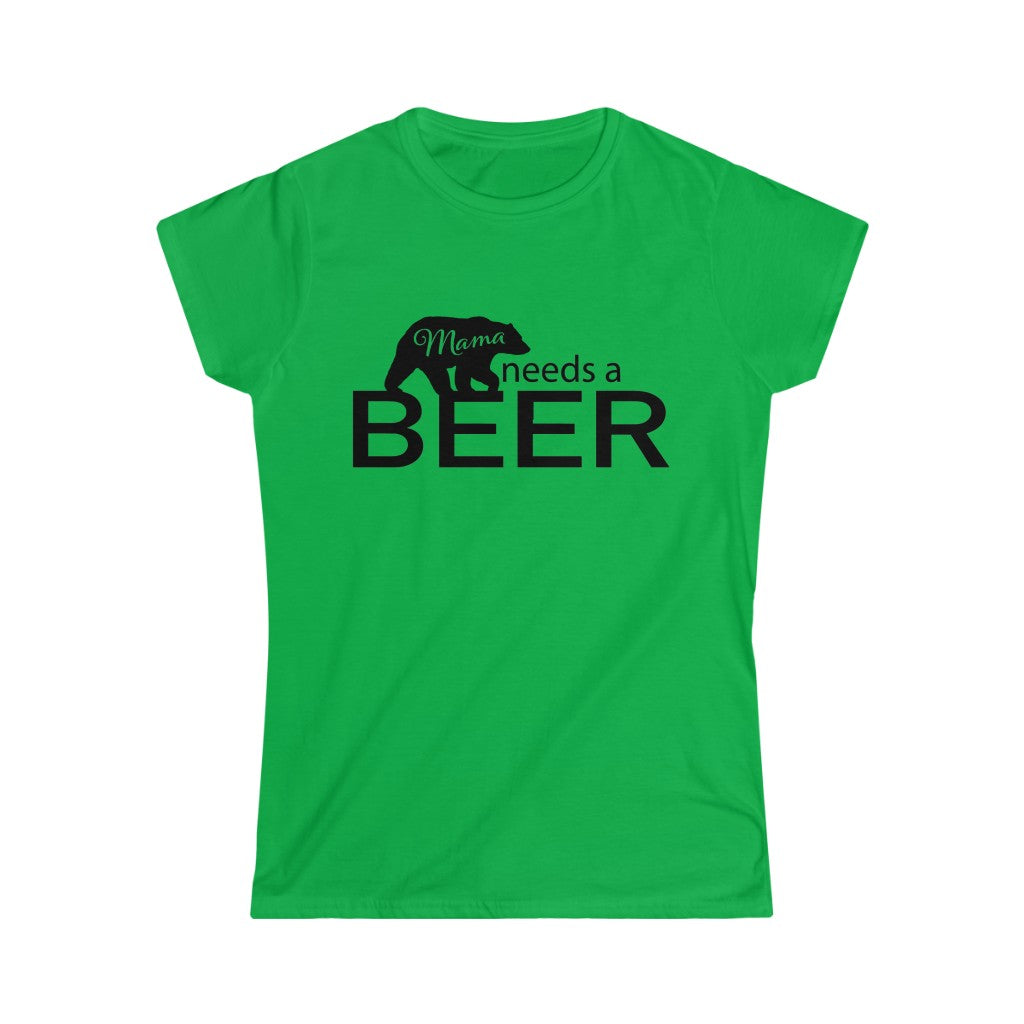 Mama Bear Needs a Beer Softstyle Tee