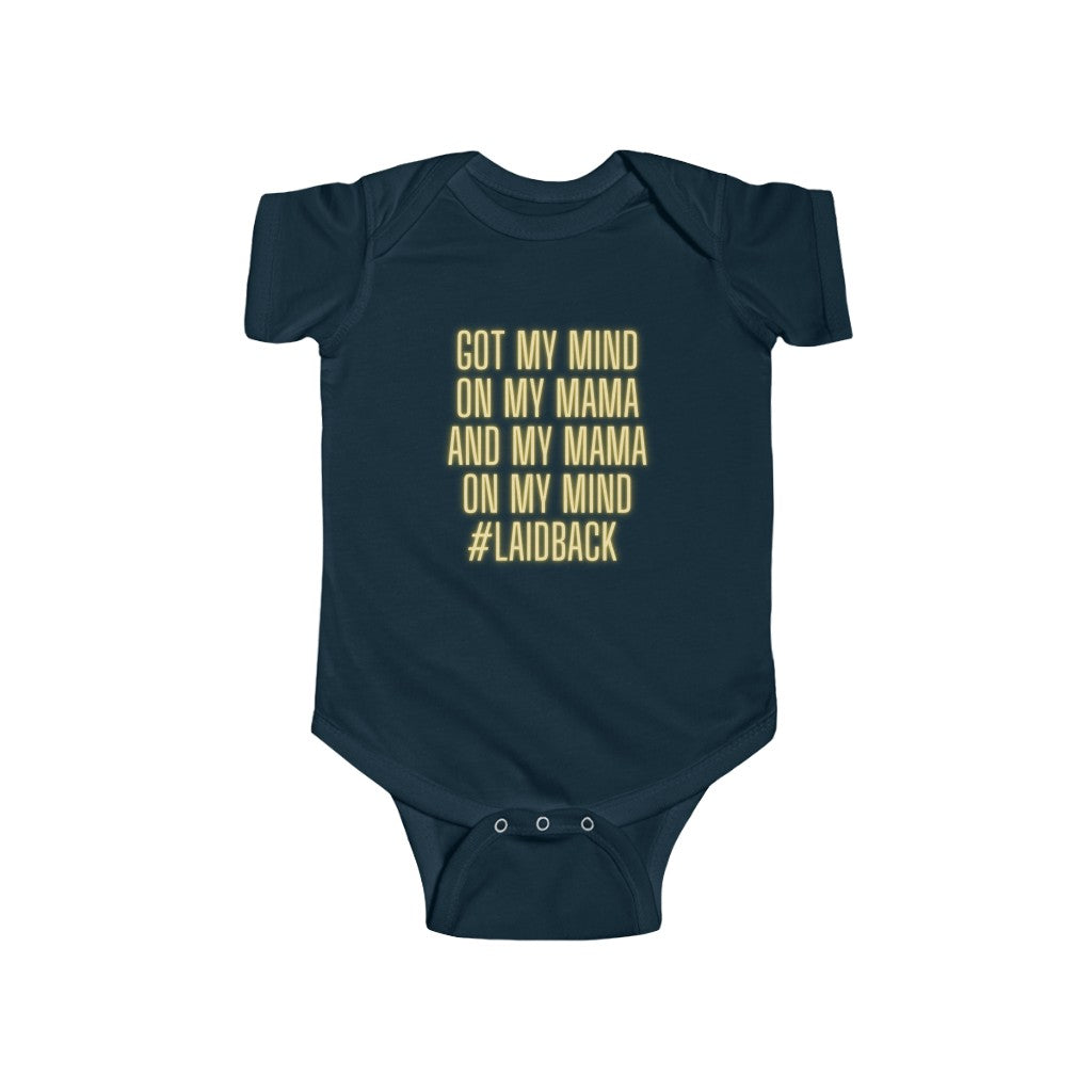 Got my mind on my Mama Infant Fine Jersey Bodysuit