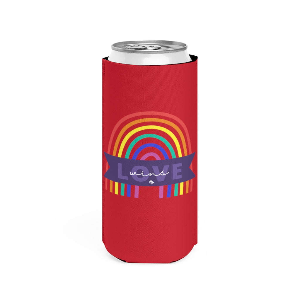 Love Wins Slim Can Cooler