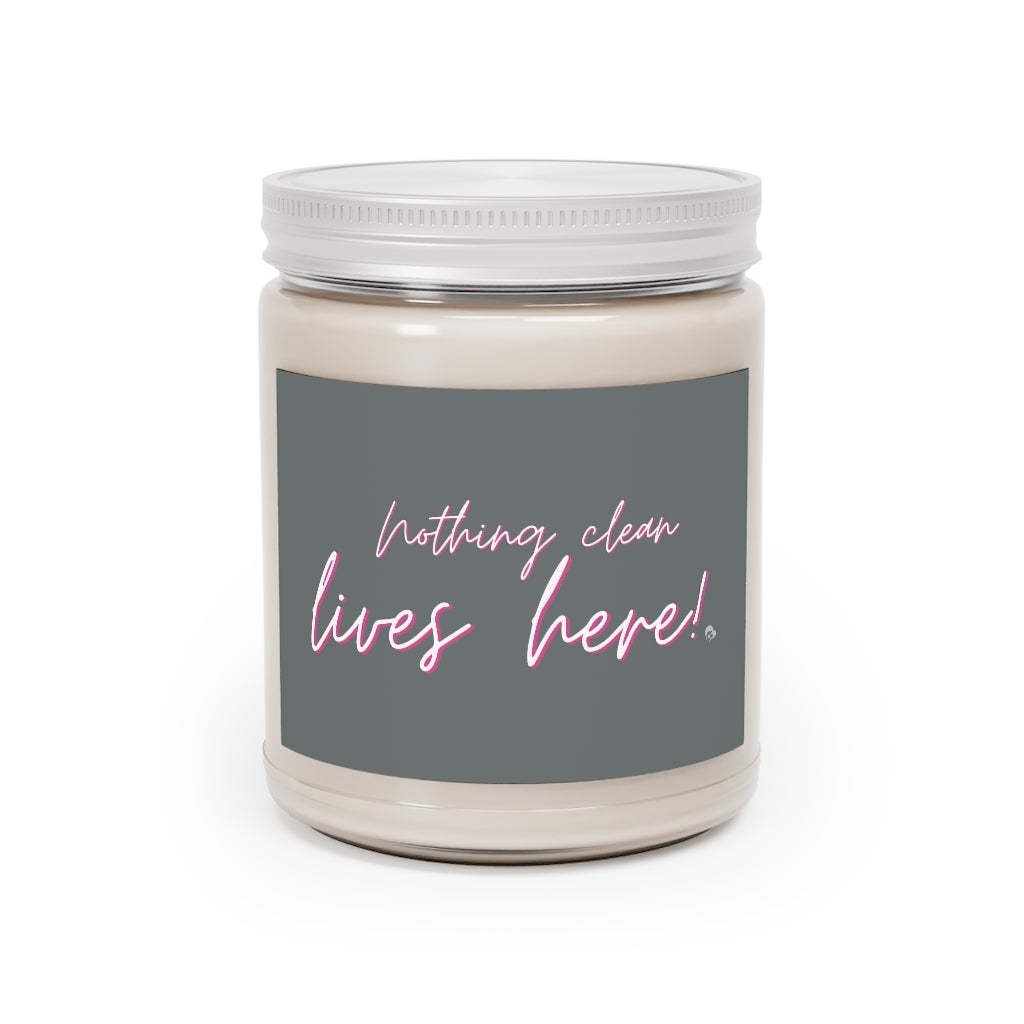 Nothing Clean Lives Here Scented Candles, 9oz