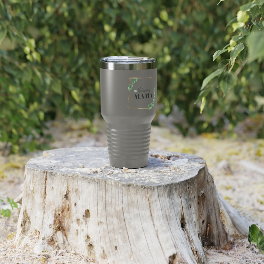 Blessed Mama Ringneck Tumbler, 30oz