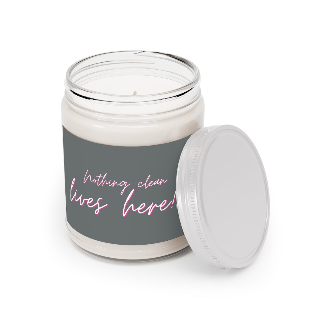 Nothing Clean Lives Here Scented Candles, 9oz