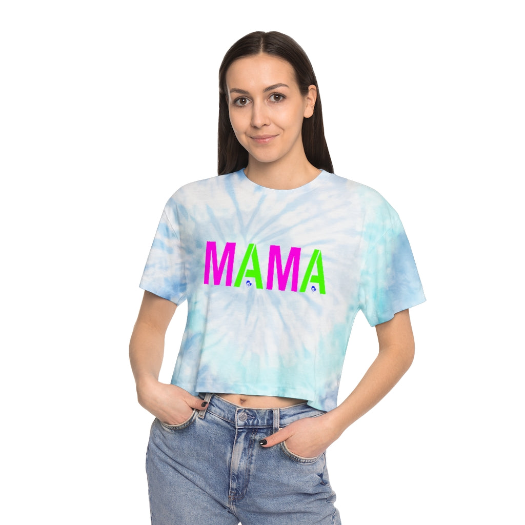 Mama Tie-Dye Crop Tee