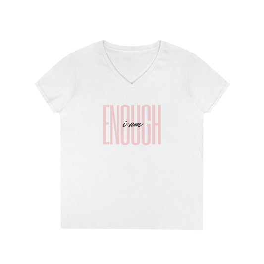 I am Enough. V-Neck T-Shirt