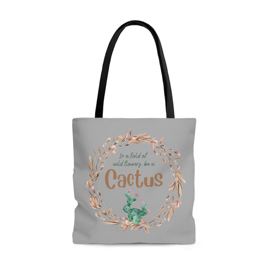 In a field of wildflowers, be a Cactus Tote Bag